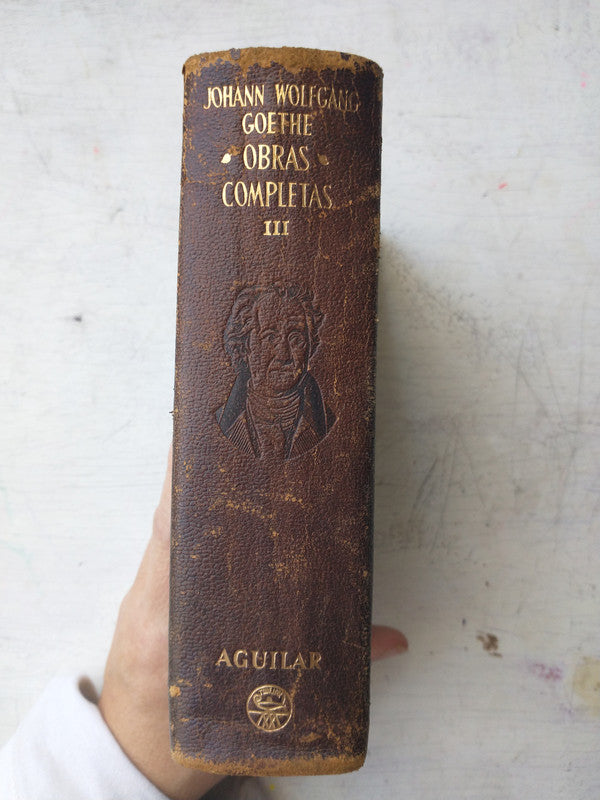 Libro usado en venta: Obras completas - Tomo 3 de Johann Wolfgang Von Goethe; editorial Aguilar impreso en 1951 realizamos envios a todo el mundo.3