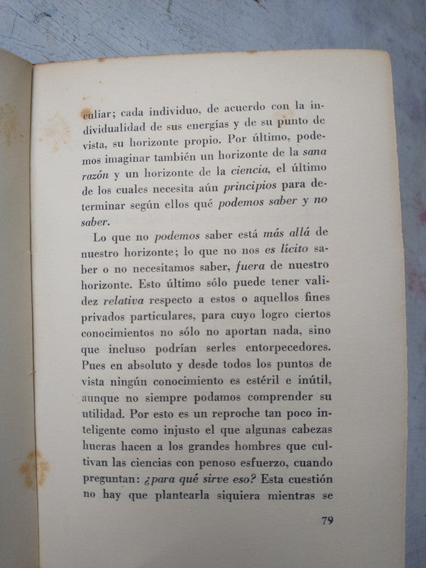 Libro usado en venta: Sobre el saber filosofico de Immanuel Kant; editorial Adan impreso en 1943 realizamos envios a todo el mundo.3