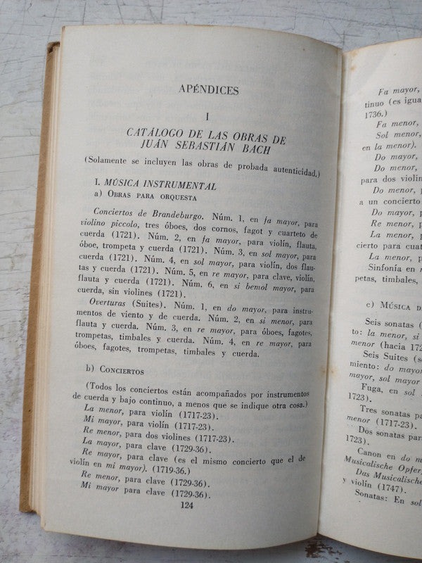 Libro usado en venta: Juan Sebastian Bach de J. N. Forkel; editorial Fondo de Cultura Economica impreso en 1950 realizamos envios a todo el mundo.4