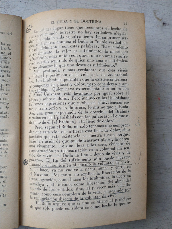 Libro usado en venta: El pensamieto de la India de Albert Schweitzer; editorial Fondo de Cultura Economica impreso en 1952 envios a todo el mundo.5
