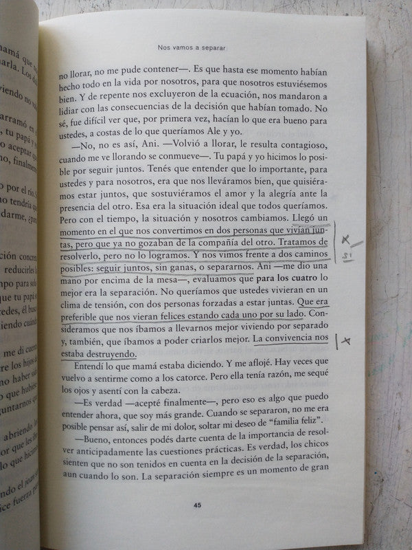 Libro usado en venta: Los hijos en el medio de Ana Tempelsman - Silvia Salinas; editorial Del Nuevo Extremo impreso en 2011 envios a todo el mundo.2