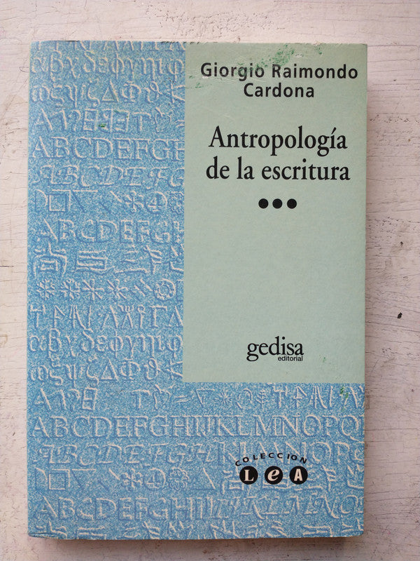 Antropologia de la escritura