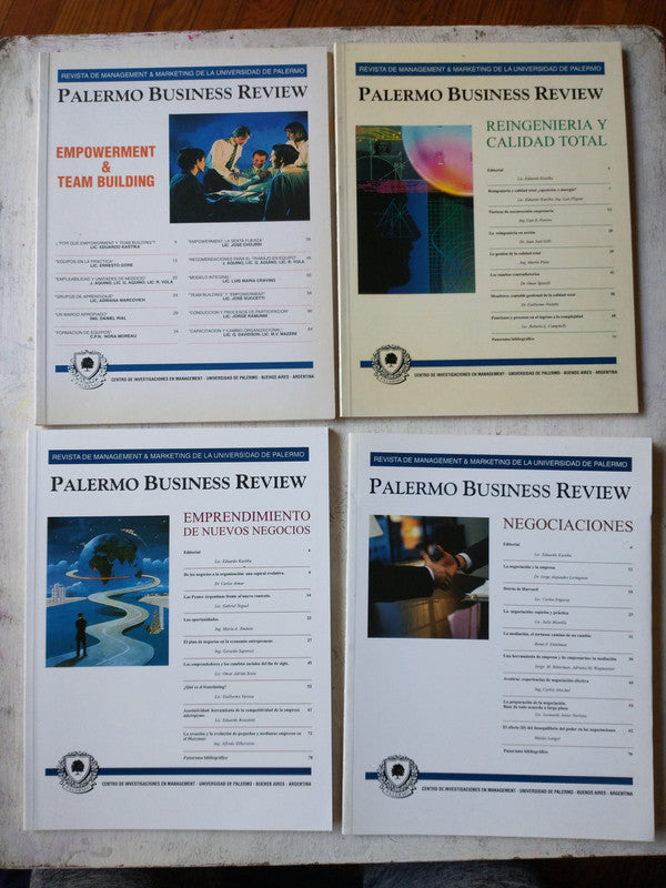 Libro usado en venta: Palermo Business Review (4 Revistas) de Revista; editorial Centro de investigaciones en Management impreso en 1995.1