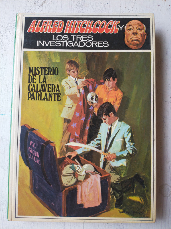 Libro usado en venta: Misterio de la calavera parlante de Alfred Hitchcock y los tres investigadores; editorial Molino impreso en 1971.1