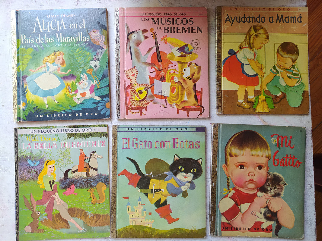 Libro usado en venta: Un librito de oro (6 Libros); editorial Hachette impreso en 1959 realizamos envios a todo el mundo.1