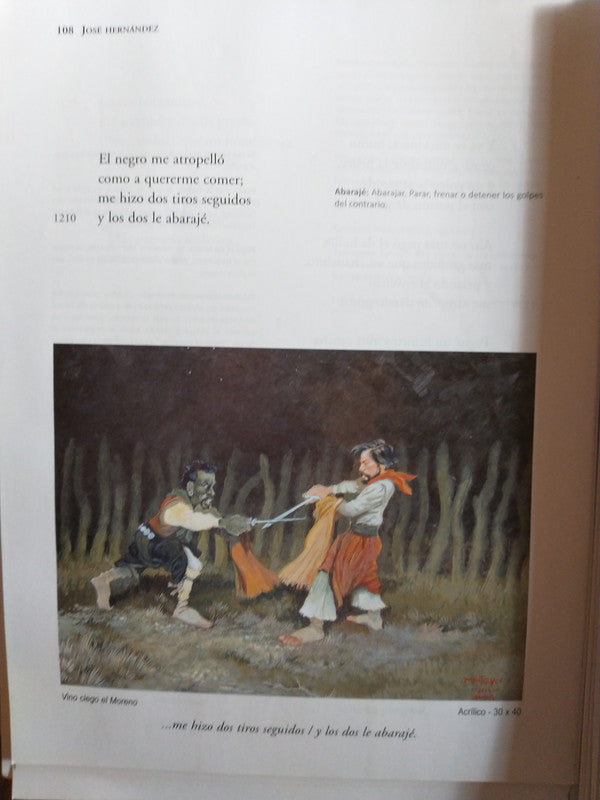 Libro usado en venta: Martin Fierro de Jose Hernandez; editorial La Nacion impreso en 2015 realizamos envios a todo el mundo.2