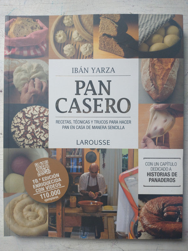 Libro usado en venta: Pan casero de Iban Yarza; editorial Larousse impreso en 2017 realizamos envios a todo el mundo.1