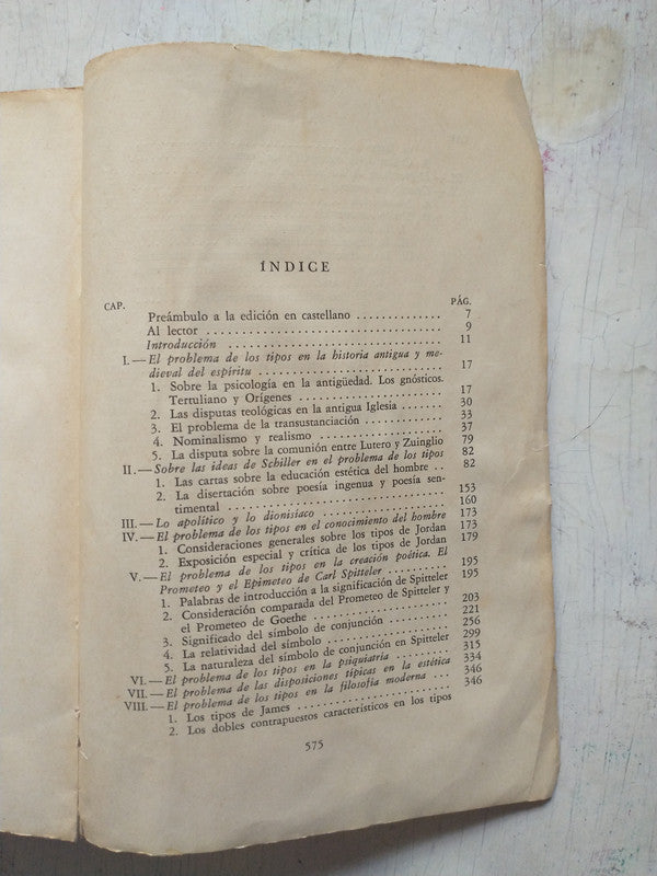 Libro usado en venta: Tipos Psicologicos de Carl Gustav Jung; editorial Sudamericana impreso en 1950 realizamos envios a todo el mundo.4