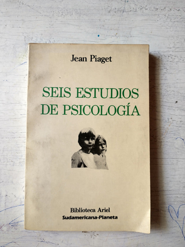 Libro usado en venta: Seis estudios de psicologia de Jean Piaget; editorial Sudamericana - Planeta impreso en 1986 realizamos envios a todo el mundo.1