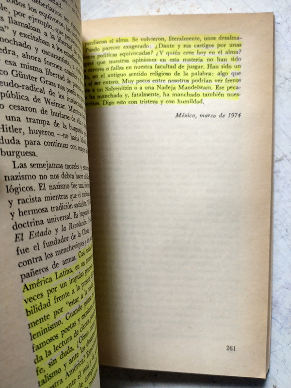 Libro usado en venta: El ogro filantropico de Octavio Paz; editorial Seix Barral impreso en 1983 realizamos envios a todo el mundo.3