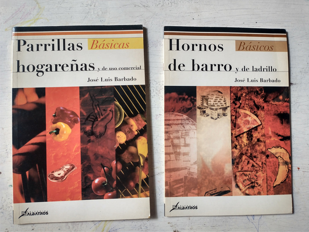 Libro usado en venta: Parrillas hogare?as - Hornos de barro de Jose Luis Barbado; editorial Albatros impreso en 2005 realizamos envios a todo el mundo.1