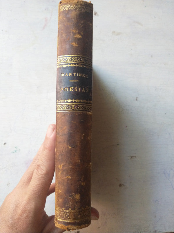 Libro usado en venta: Poesias de D. Jose Martinez Monroy; impreso en 1864 realizamos envios a todo el mundo.3