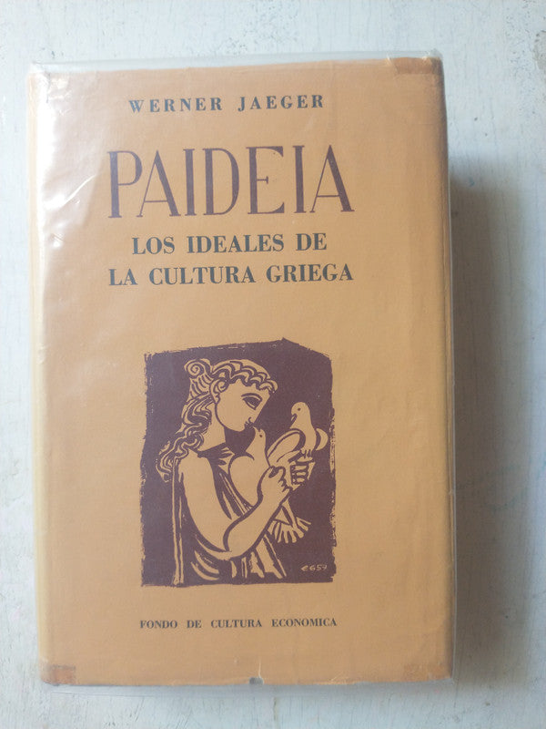 Libro usado en venta: Paideia - Los ideales de la cultura griega de Werner Jaeger; editorial Fondo de Cultura Economica impreso en 1957.1