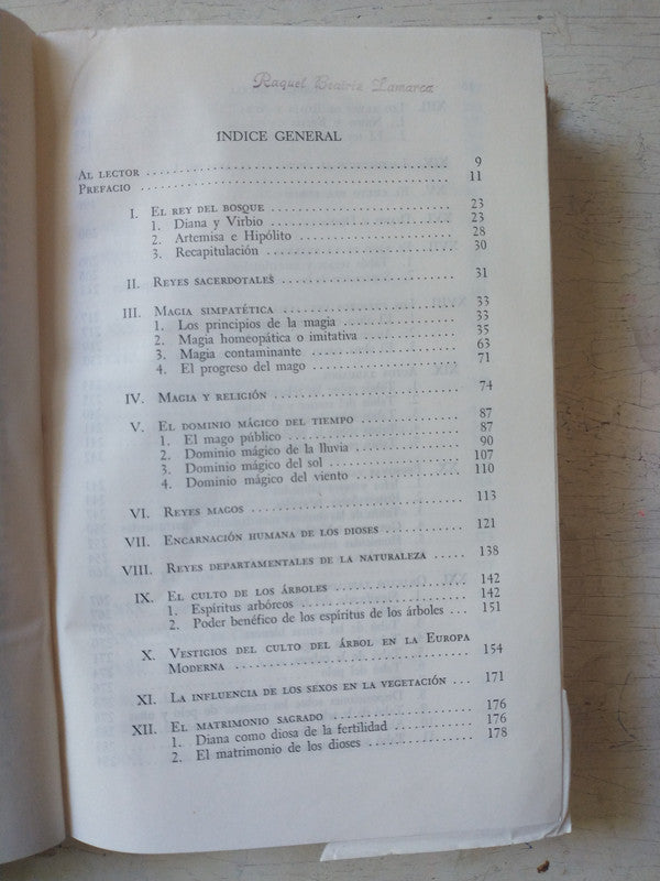 Libro usado en venta: La rama dorada: Magia y religi?n de James George Frazer; editorial Fondo de Cultura Economica impreso en 1956.3