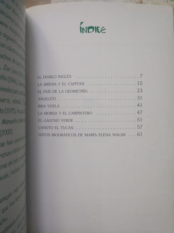 Libro usado en venta: El diablo ingles de Maria Elena Walsh; editorial Alfaguara impreso en 2005 realizamos envios a todo el mundo.4