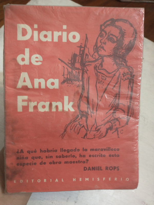 Libro usado en venta: Diario de Ana Frank de Ana Frank; editorial Hemisferio impreso en 1959 realizamos envios a todo el mundo.1