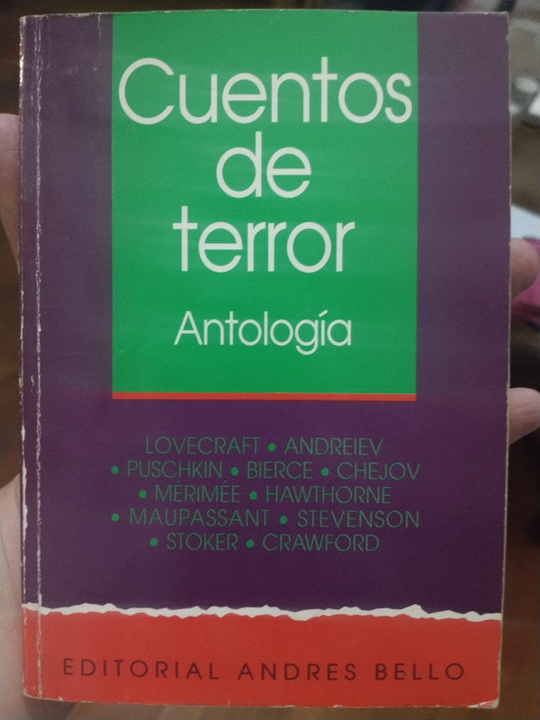Libro usado en venta: Cuentos de terror; editorial Andres Bello impreso en 2007 realizamos envios a todo el mundo.1