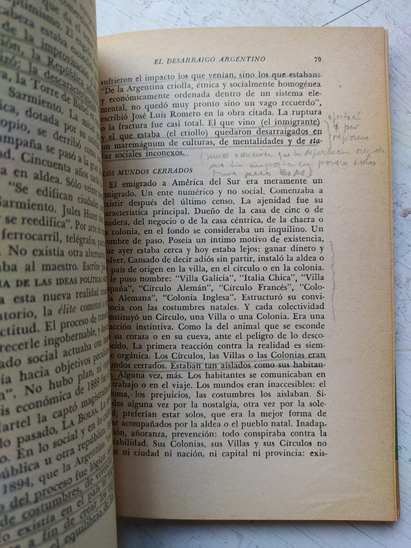 Libro usado en venta: El desarraigo argentino de Julio Mafud; editorial Americalee impreso en 1966 realizamos envios a todo el mundo.2