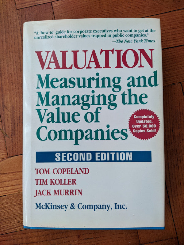 Libro usado en venta: Valuation: Measuring and Managing the Value of Companies de McKinsey & Company y Tim Koller; John Wiley and Sons impreso en 19951.1