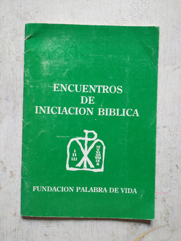 Libro usado en venta: Encuentros de iniciacion Biblica; editorial Fundacion Palabra de Vida impreso en 1990 realizamos envios a todo el mundo.1
