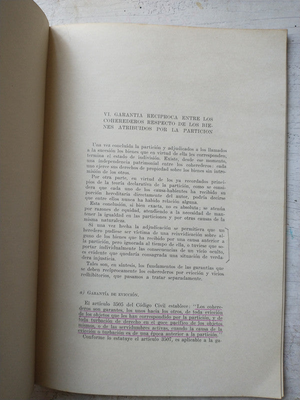 Libro usado en venta: Particion de herencias de Lazaro S. Trevisan; editorial Buenos Aires impreso en 1960 realizamos envios a todo el mundo.3