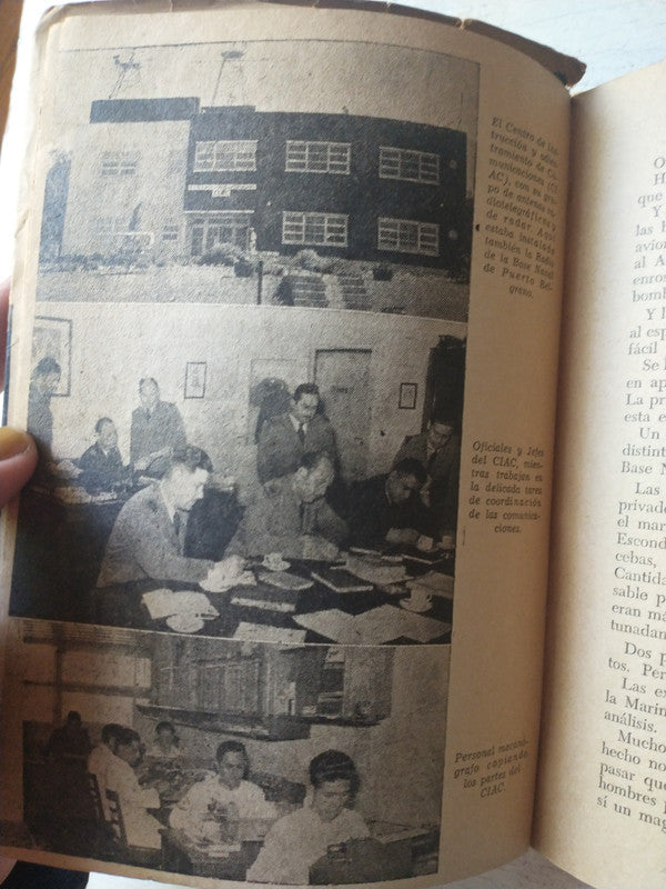 Libro usado en venta: Puerto Belgrano: Hora 0 la marina se subleva (tapa celeste) de Miguel Angel Cavallo; impreso en 1956 envios a todo el mundo.4