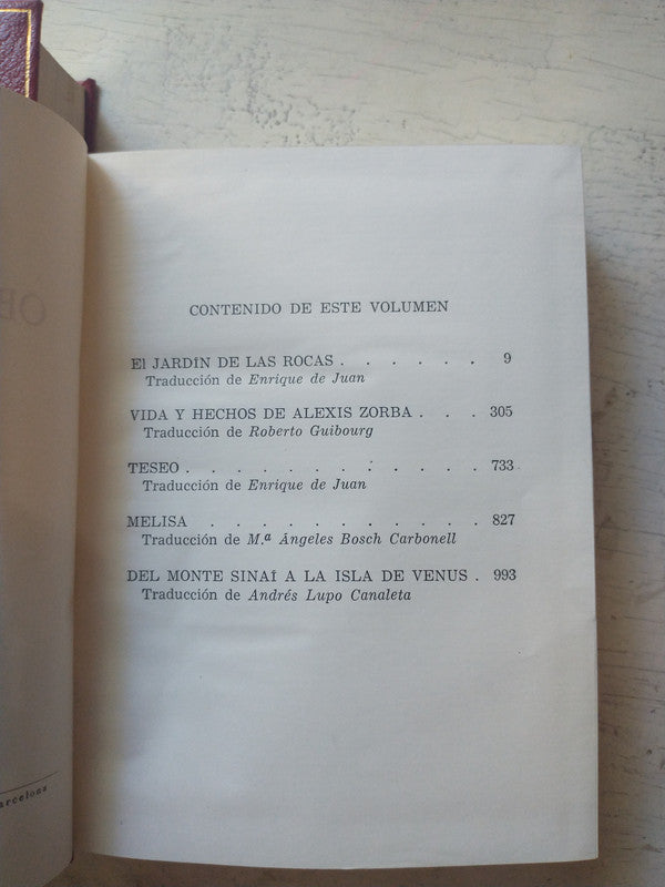 Libro usado en venta: Obras selectas - Novelas (2 Tomos) de Nikos Kazantzaki; editorial Planeta impreso en 1960 realizamos envios a todo el mundo.5