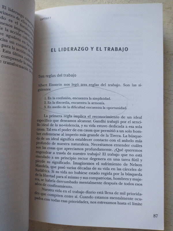 Libro usado en venta: El liderazgo consciente de Debashis Chatterjee; editorial Granica impreso en 2007 realizamos envios a todo el mundo.3