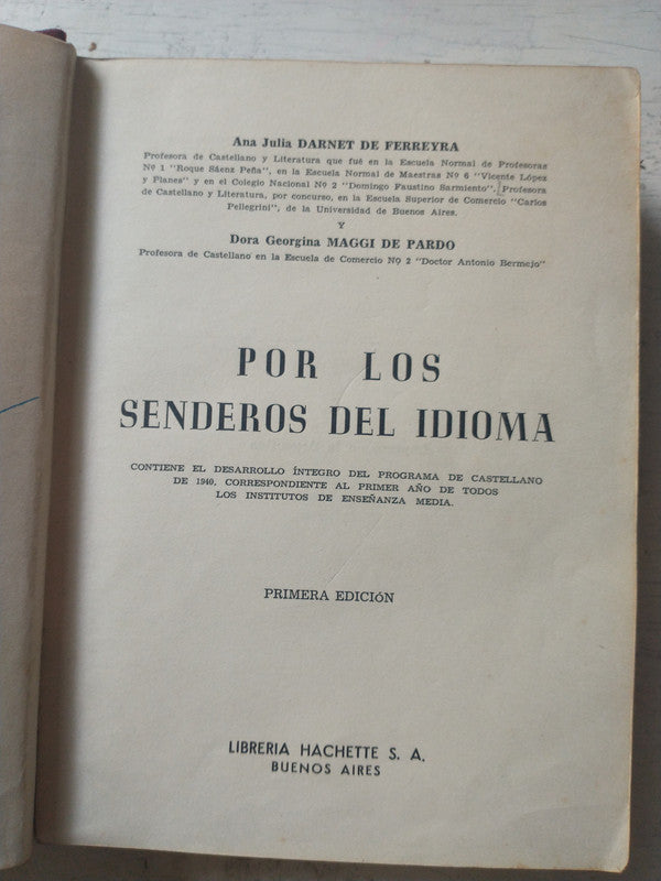Libro usado en venta: Acervo literario de Darnet de Ferreyra; editorial Angel Estrada realizamos envios a todo el mundo.2