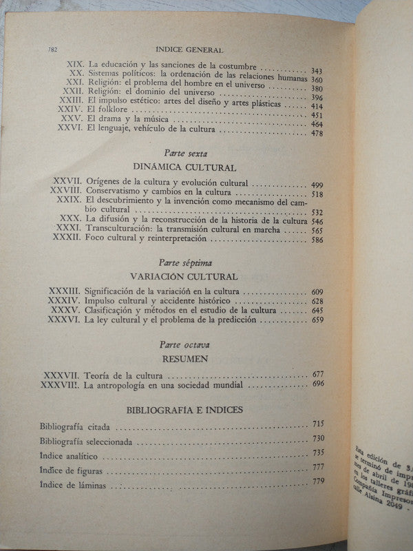Libro usado en venta: El hombre y sus obras de Melville J. Herskovits; editorial Fondo de Cultura Economica impreso en 1981 envios a todo el mundo.4