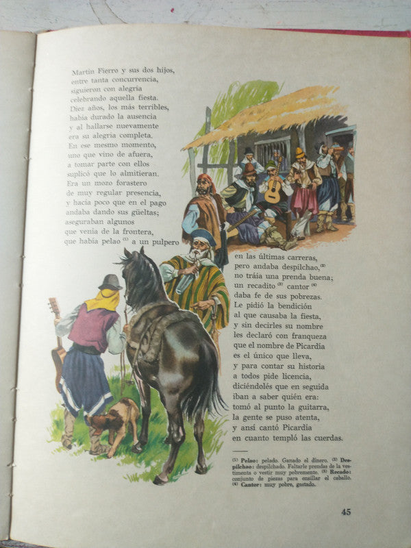 Libro usado en venta: Martin Fierro de Jose Hernandez; editorial Sigmar impreso en 1963 realizamos envios a todo el mundo.4