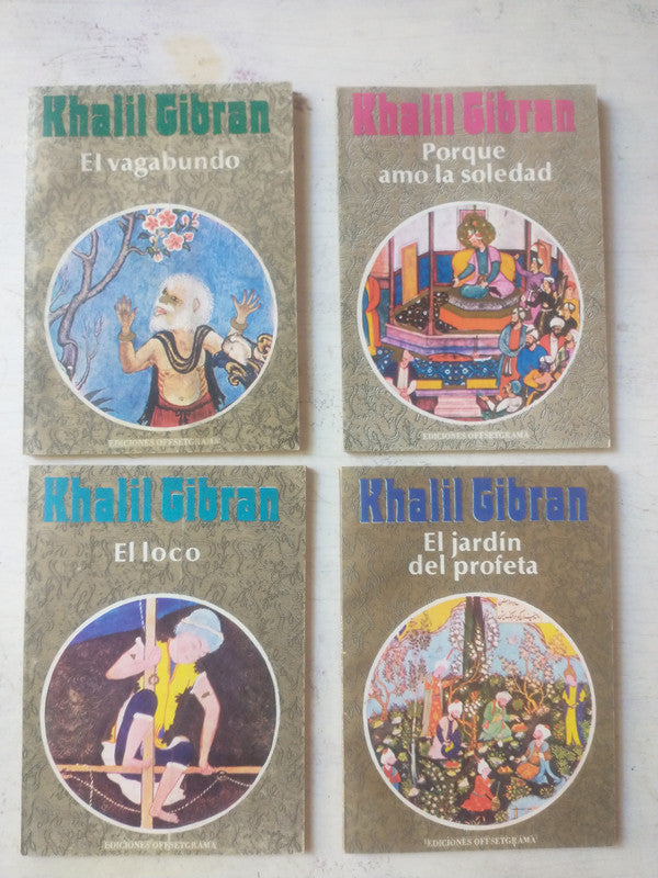 Libro usado en venta: 4 libros de Khalil Gibran de Khalil Gibran; editorial Offsetgrama impreso en 1979 realizamos envios a todo el mundo.1