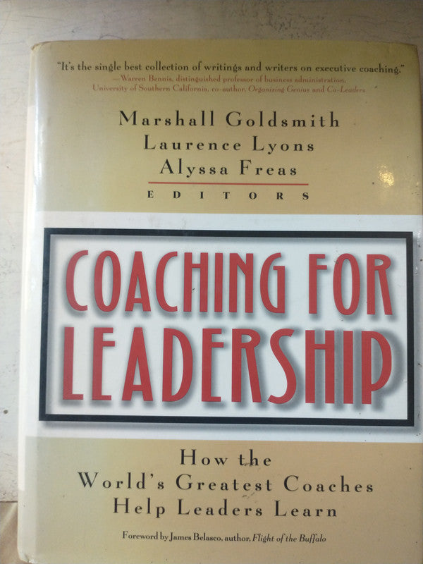 Libro usado en venta: Coaching for leadership; editorial Jossey-Bass impreso en 2000 realizamos envios a todo el mundo.1
