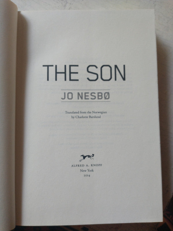 Libro usado en venta: The son (Sin sobrecubierta) de Jo Nesbo; editorial Alfred A. Knopf impreso en 2014 realizamos envios a todo el mundo.1