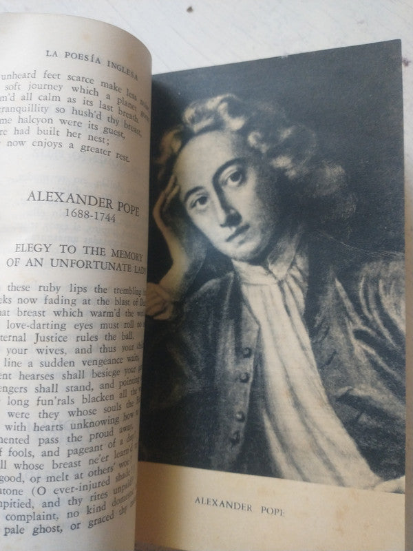 Libro usado en venta: La poesia inglesa; editorial Valles impreso en 1958 realizamos envios a todo el mundo.3