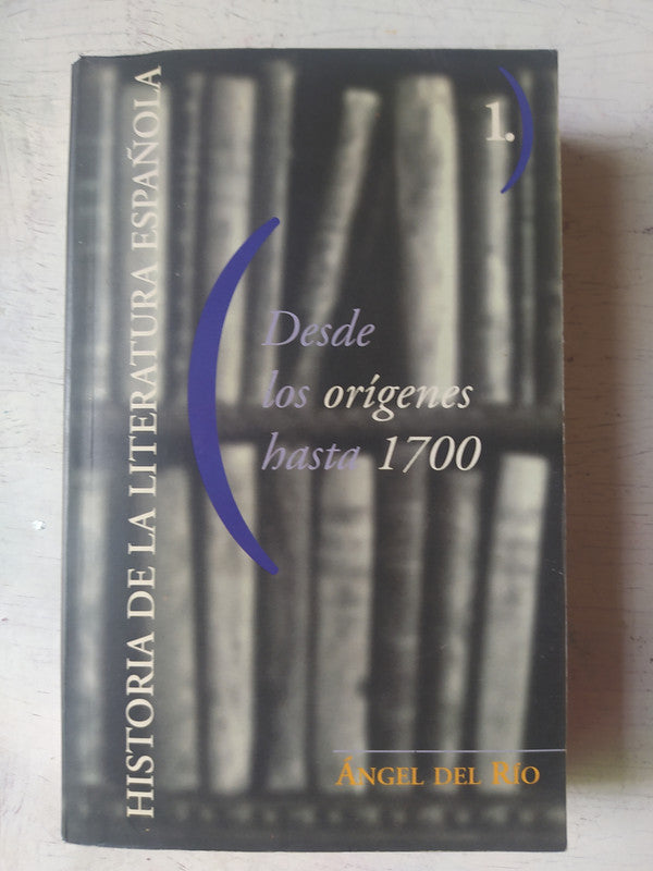 Libro usado en venta: Historia de la Literatura espa?ola de Angel del Rio; editorial Ediciones B impreso en 1998 realizamos envios a todo el mundo.1