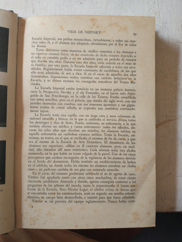 Libro usado en venta: Vida de Nijinsky de Romola Nijinsky; editorial Destino impreso en 1944 realizamos envios a todo el mundo.3