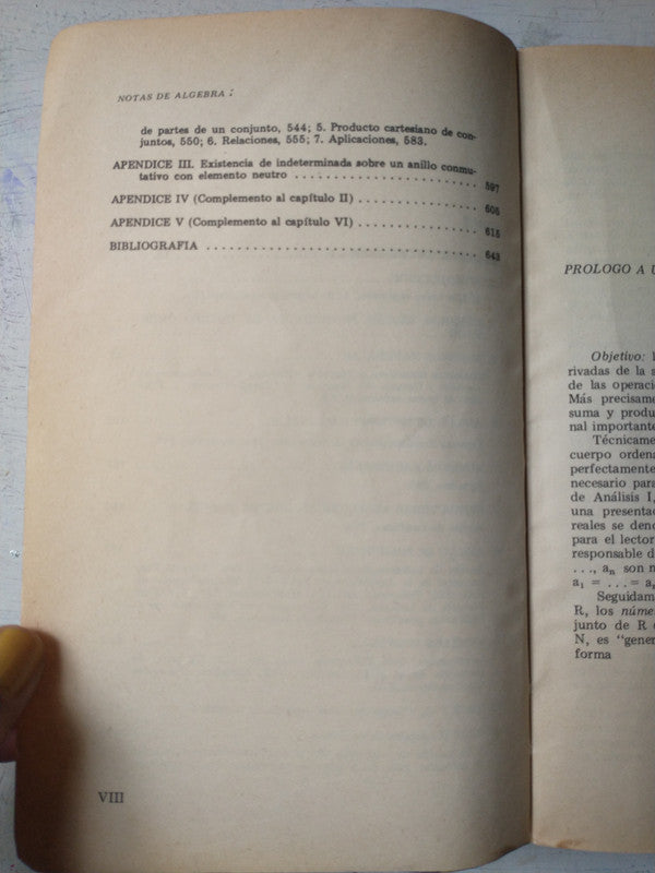 Libro usado en venta: Notas de Algebra 1 de Enzo R. Gentile; editorial Eudeba impreso en 1976 realizamos envios a todo el mundo.4