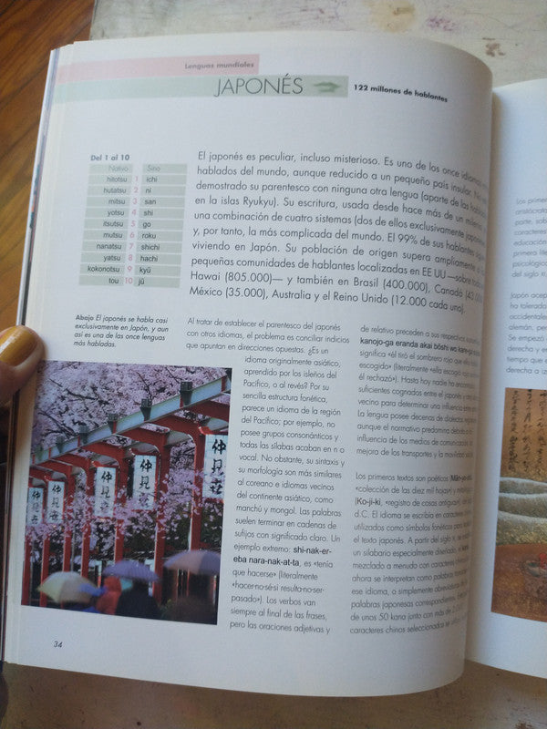 Libro usado en venta: 1000 lenguas - Lenguas vivas y extintas de todo el mundo de Peter K. Austin; editorial Oceano impreso en 2009.4