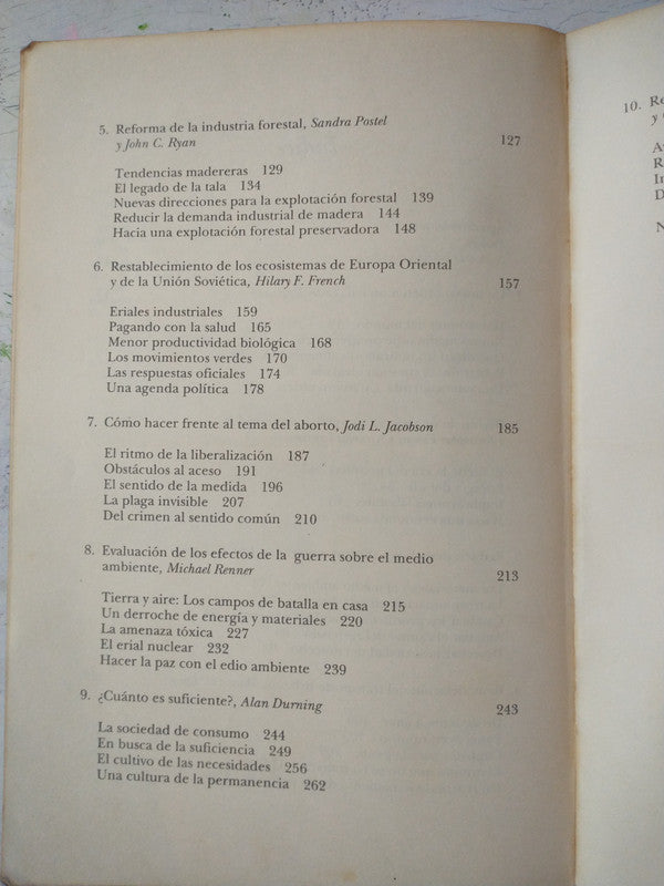 Libro usado en venta: La situacion en el mundo de Lester R. Brown y otros; editorial Sudamericana impreso en 1991 realizamos envios a todo el mundo.2