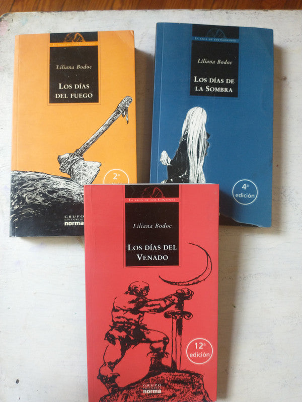 Libro usado en venta: La saga de los confines 3 Vol. de Liliana Bodoc; editorial Norma impreso en 2005 realizamos envios a todo el mundo.1