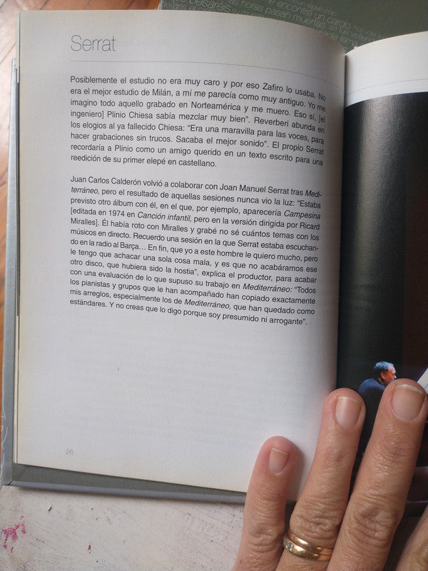 Libro usado en venta: Palabras hechas canciones - Joan Manuel Serrat (3 Vol.) de Diego Manrique; editorial Aguilar impreso en 2007.2