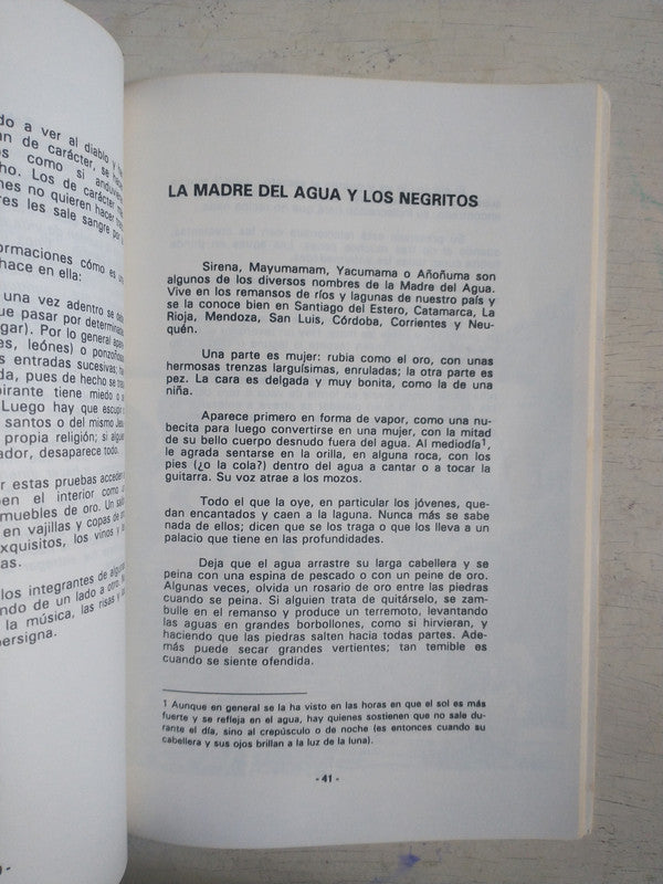 Libro usado en venta: Seres magicos que habitan en la Argentina de Elena Bossi; editorial Ediciones del autor impreso en 1998 envios a todo el mundo.3