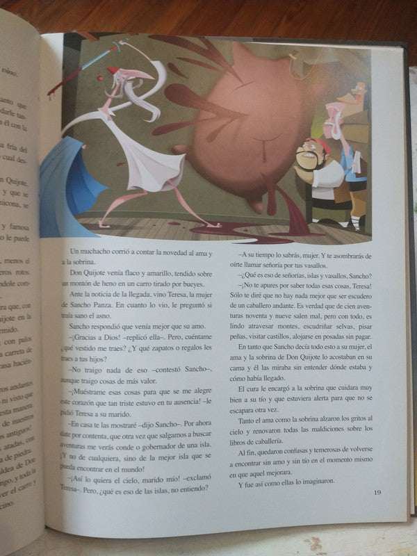 Libro usado en venta: Don Quijote de la Mancha de Miguel de Cervantes Saavedra; editorial Sigmar impreso en 2014 realizamos envios a todo el mundo.3