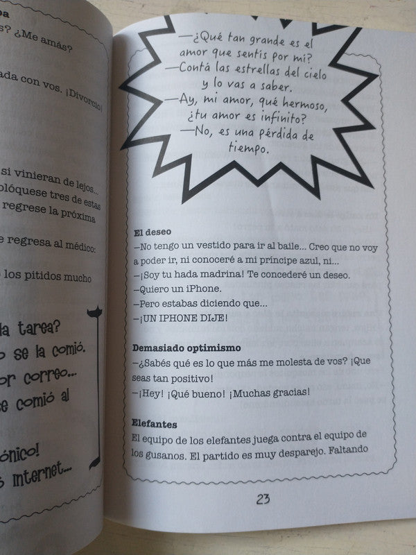 Libro usado en venta: Los mejores chistes del mundo de Johnny Joker; editorial Lea impreso en 2016 realizamos envios a todo el mundo.3