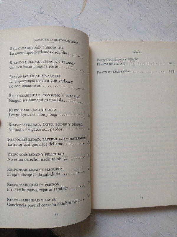 Libro usado en venta: Elogio de la responsabilidad de Sergio Sinay; editorial Del Nuevo Extremo impreso en 2008 realizamos envios a todo el mundo.3