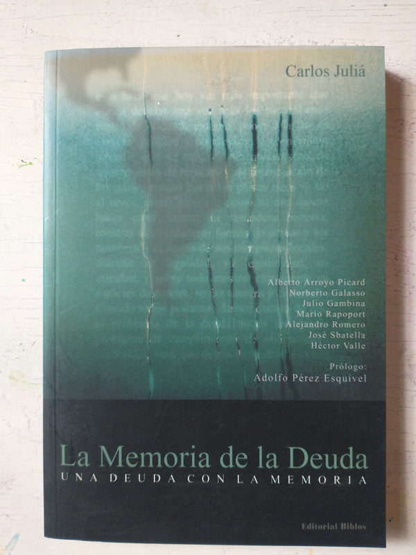 Libro usado en venta: La memoria de la deuda de Carlos Julia; editorial Biblos impreso en 2002 realizamos envios a todo el mundo.1