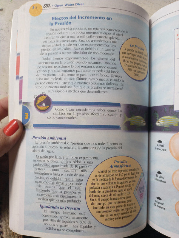Libro usado en venta: Manual de buceo de Manual; editorial Scuba Schools International impreso en 2003 realizamos envios a todo el mundo.4