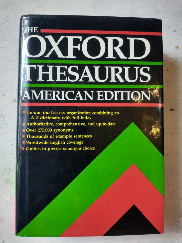 Libro usado en venta: The Oxford Thesaurus de Laurence Urdang; editorial Oxford University Press impreso en 1992 realizamos envios a todo el mundo.1