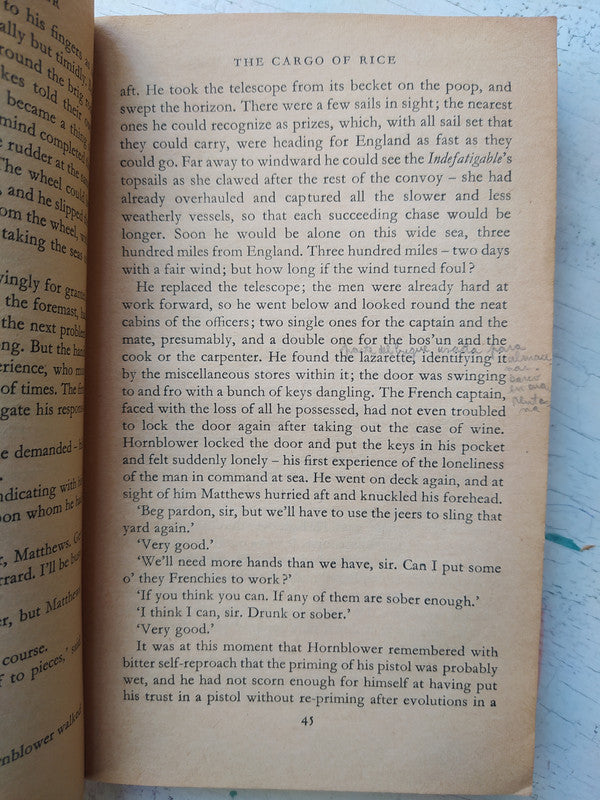 Libro usado en venta: Mr. Midshipman Hornblower de C. S. Forester; editorial Penguin Books impreso en 1959 realizamos envios a todo el mundo.3